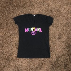 Black v neck Montana shirt
